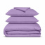Евро постель сатин с простыней на резинке AMETHYST Cosas Фиолетовый 200х220 см Новомосковск