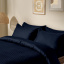 Сімейний комплект постільної білизни сатин NAVY Cosas Синій 2х160х220 см Лубни