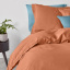 Полуторная постель с простыней на резинке Amber CS1 COSAS Терракотовый 160х220 см Гуляйполе