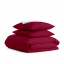 Евро постельное белье Ruby Cs1 COSAS Бордовый 200х220 см Городок