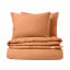 Евро комплект без простыни COSAS AMBER Ранфорс 200х220 см Терракот Ясногородка