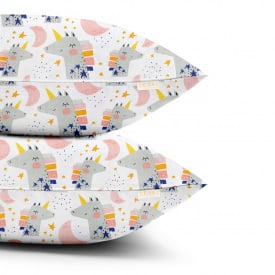 Набор наволочек COSAS MOON UNICORN 50х70 см Белый