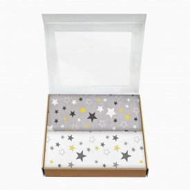 Набір пелюшок COSAS YELLOW STARS Бязь 80х100 см 2 шт Жовтий