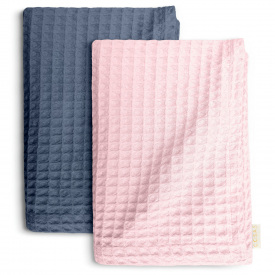 Вафельні рушники COSAS Jam Greek Waffle Синьо-рожевий 2 шт