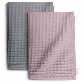 Вафельные полотенца COSAS Terra Greek Waffle CS1 Графитово-лиловый 2 шт
