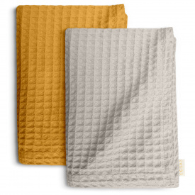 Вафельні рушники COSAS Marigold Greek Waffle Гірчично-пісочний 2 шт