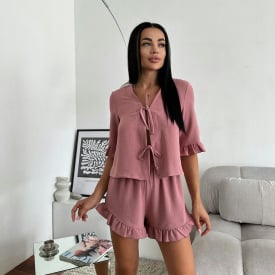 Домашняя одежда женская COSAS Melina S-M Темно-пудровый (180_Melina_dark_pudra_SM)