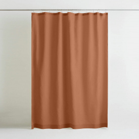 Шторка для душа и ванной COSAS AMBER с кольцами 180х200 см Терракотовый