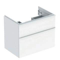 Тумба під раковину Geberit iCon 75 см, з 2-ма шухлядами, біла матова (502.304.01.3) Бородянка