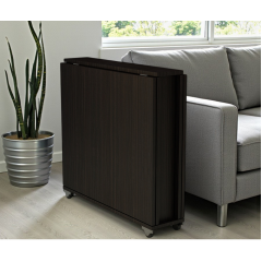 Стол-книга Tobi Sho "Семейный" раскладной обеденный на колесах для кухни, столовой, гостиной, 800х2745х730 мм Дуб венге Тернопіль