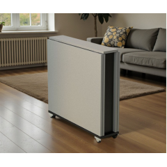 Стол кухонный Tobi Sho "Диалог" раскладной на колесах для кухни, гостиной, офиса, 800х2750х730 мм Серая лава Київ