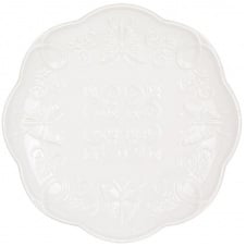 Обідній набір тарілок BonaDi Місто Ажур 31 см Білий 2 шт DP231632