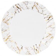 Обеденный набор тарелок BonaDi Мраморная Роскошь 22 см Золотисто-белый 2 шт DP231621