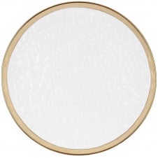 Набір круглих тарілок BonaDi Gold Luxury 24 см Золотисто-білий 2 шт DP231615