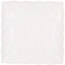Обеденный набор тарелок BonaDi Ажур 21х21 см Белый 5 шт DP231627