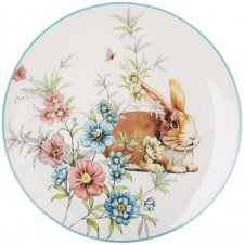Набор тарелок BonaDi Счастливый Кролик Border 27 см Разноцветный 6 шт DP231035
