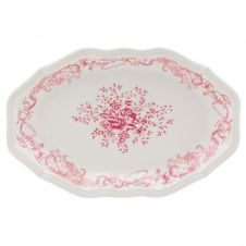 Набір тарілок Lefard Glamor 31х20 см Біло-рожевий 6 шт AL262642