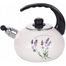 Эмалированый чайник для плиты Lavender из нержавеюшей стали 2,5л Kamille DP262121