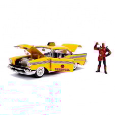 Жовте таксі Чеві Бел Ейр із фігуркою Дедпула Jada Різнокольоровий 2 шт OL262224