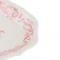 Набір тарілок Lefard Glamor 24 см Біло-рожевий AL262641 Бердянськ