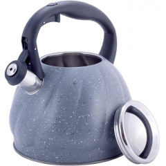 Чайник для плиты Grey Marble из нержавеющей стали 3л Kamille DP262136 Новониколаевка
