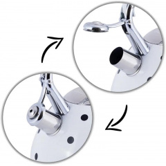 Чайник для плиты из нержавеющей стали 3л white with black polka dots Kamille DP262110 Конотоп