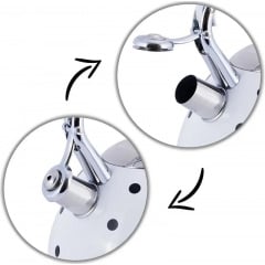 Чайник для плиты из нержавеющей стали 3л Milk in black polka dots Kamille DP262108 Вознесенск