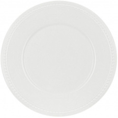 Обідній набір тарілок BonaDi Валенсія 24 см Білий 6 шт DP231633 Охтирка