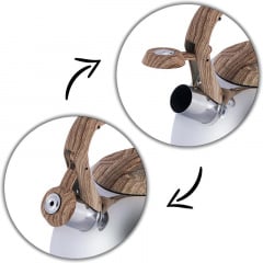 Чайник з нержавіючої сталі зі свистком 2.7 л сатин Kamille DP91368 Березне