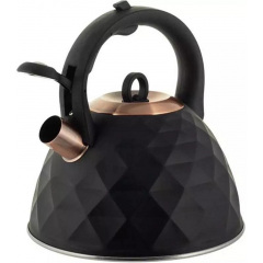 Чайник для плиты Black crystal 3л из нержавеющей стали Kamille DP262117 Новониколаевка