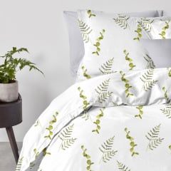 Наволочка на подушку 60х60 см GREEN FOLIAGE COSAS Зеленый Пологи
