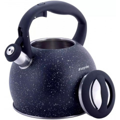 Чайник для плиты Black Granite из нержавеющей стали 3л Kamille DP262137 Смела