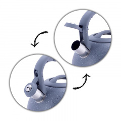 Чайник для плиты Black Granite из нержавеющей стали 3л Kamille DP262137 Смела