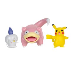 Набор фигурок Pokemon W18 Pikachu Litwick Slowpoke Разноцветный 3 шт KD228130 Братское