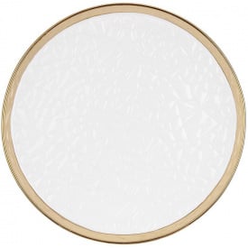 Набір круглих тарілок BonaDi Gold Luxury 27 см Біло-золотистий DP231616