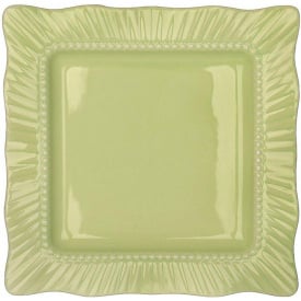Набір квадратних тарілок BonaDi Green 20х20 см Салатовий 6 шт DP230991