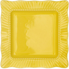 Набор квадратных тарелок BonaDi Yellow 30х30 см Желтый 6 шт DP230990