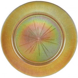 Набір тарілок BonaDi Золотий Перламутр 33 см Різнокольоровий 6 шт DP231644