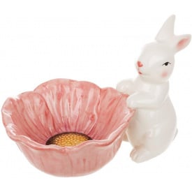Пиала Bona Bunny with a pink flower 670 мл Разноцветный DP261706