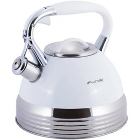 Чайник для плиты из нержавеющей стали 2,7л white Kamille DP262112