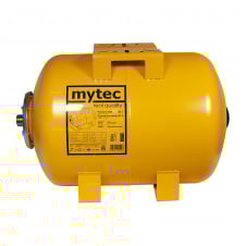 Гідроакумулятор сталевий Mytec 80 л горизонтальний Жовтий