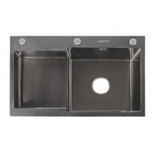 Кухонна мийка Britc HM HS7848RB-B 78х48х21 см Сірий