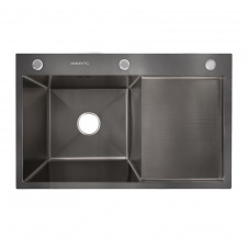 Кухонна мийка Britc HM HS7848L-B 78x48x21 см Сірий