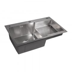 Кухонная мойка Britc HM HS7848LB 78x48x21 см Серый Ровно