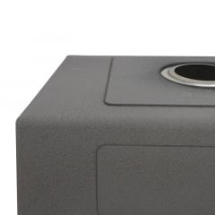 Кухонна мийка Britc HM HS5050 50x50x23 см Сірий Ясногородка