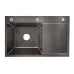 Кухонная мойка Britc HM HS7848L-B 78x48x21 см Серый Володарск-Волынский
