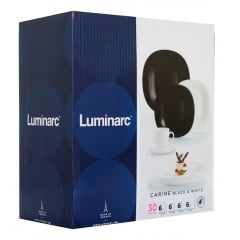 Сервиз столовый LUMINARC CARINE BLACK&WHITE, 30 предметов (6339303) Бородянка