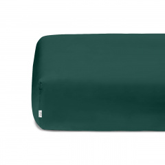 Підліткова постіль з простирадлом на гумці Dark Green CS1 COSAS Зелений 160х220 см Коломия