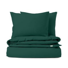 Полуторна постіль без простирадла Dark Green COSAS Зелений 160х220 см Новомосковськ