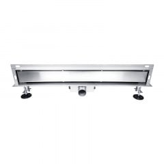 Трап лінійний Britc 600 мм з сифоном пристінний Сріблястий Чортків